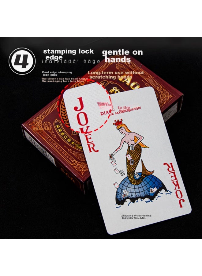 Fishing Fishing Poker Cards, Premium Entertainment Playing Cards, Party Cards, Specialized For Card Rooms, Durable, Thickened, Table Games, 10 Decks, 566  - Image 5