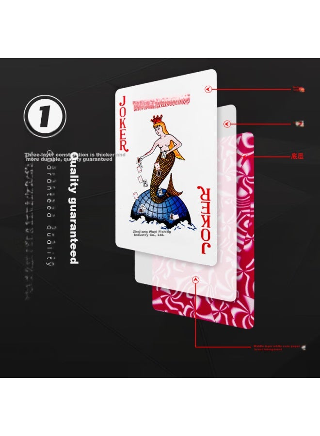 Fishing Fishing Poker Cards, Premium Entertainment Playing Cards, Party Cards, Specialized For Card Rooms, Durable, Thickened, Table Games, 10 Decks, 566  - Image 2