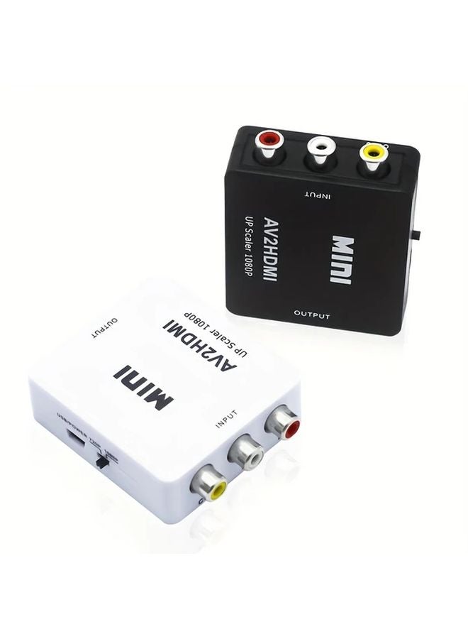 Black RCA to HDTV AV Converter 1080P HD Plug Play for TV PC PS3 Xbox VCR DVD Players - Image 5