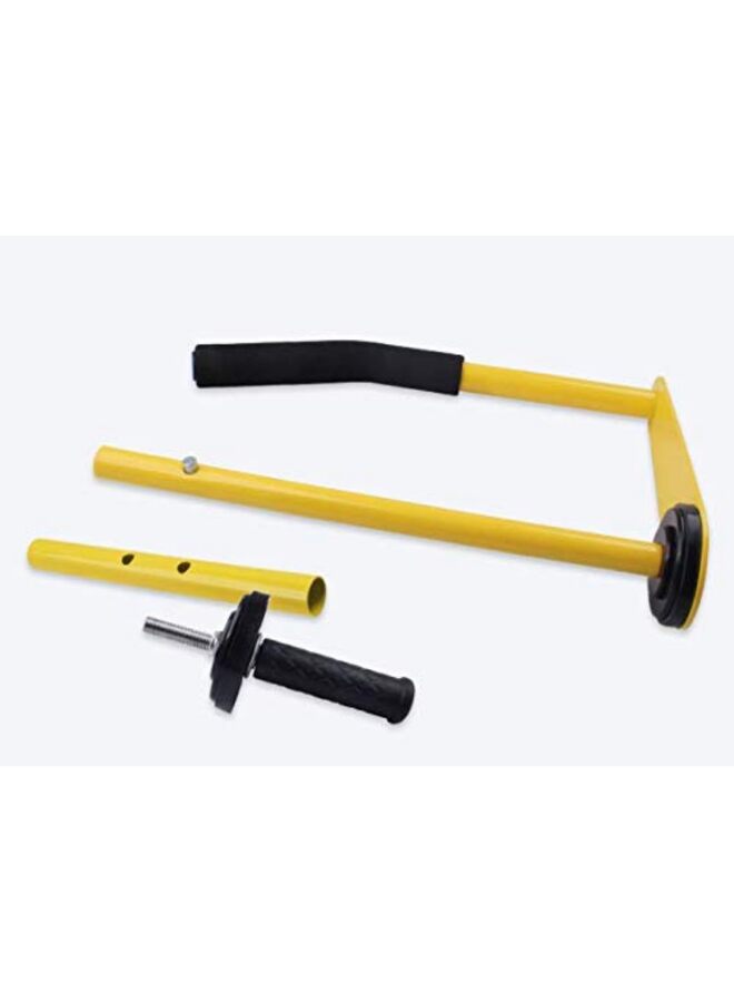 LAMAY Manual Stretch Film Dispenser - Adjustable Handheld Wrapping Tool for Industrial Packaging (Yellow) - Image 3