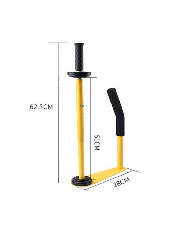 LAMAY Manual Stretch Film Dispenser - Adjustable Handheld Wrapping Tool for Industrial Packaging (Yellow) - Image 2