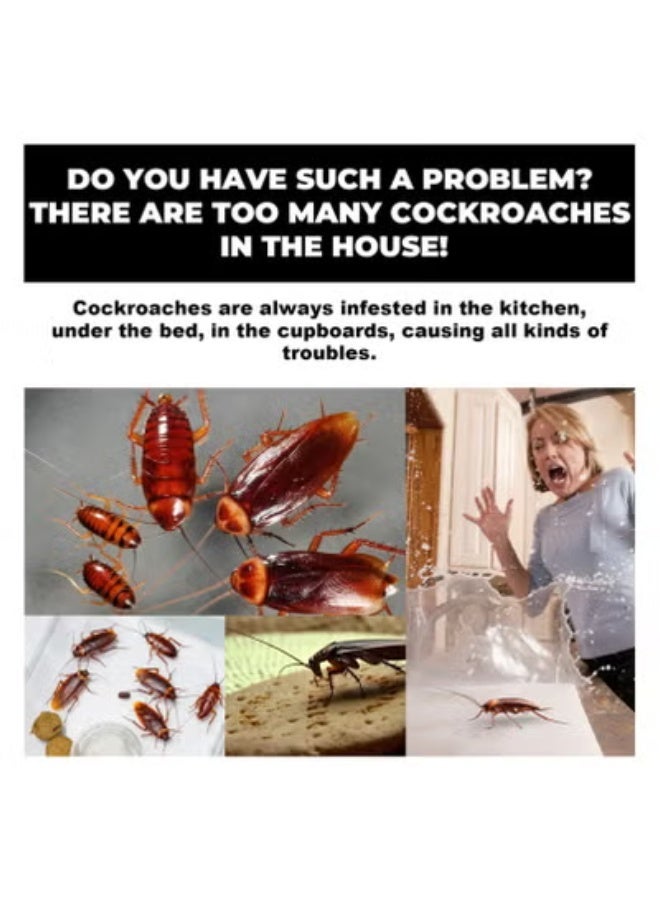 QUICK Insect Repellent, Cockroach Bait, Home Kitchen, Cockroach Repellent Cleaner, 24 Pcs - Image 5