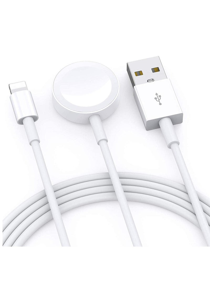 Update Version Smart Watch Charger Wireless USB 3.3 ft/1m Charging Cable for Apple Watch Series SE/6/5/4/3/2/1 iOS 6.0 & iPhone 12/11/Pro/Max/XR/XS/XS Max/X&iPad Series - Image 1