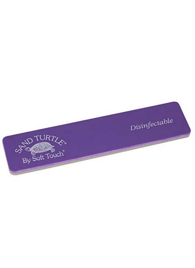 Soft Touch Sand Turtle Nail File Block Purple 220 Grit Fine 5 1/4 Inch 25 Piece 
