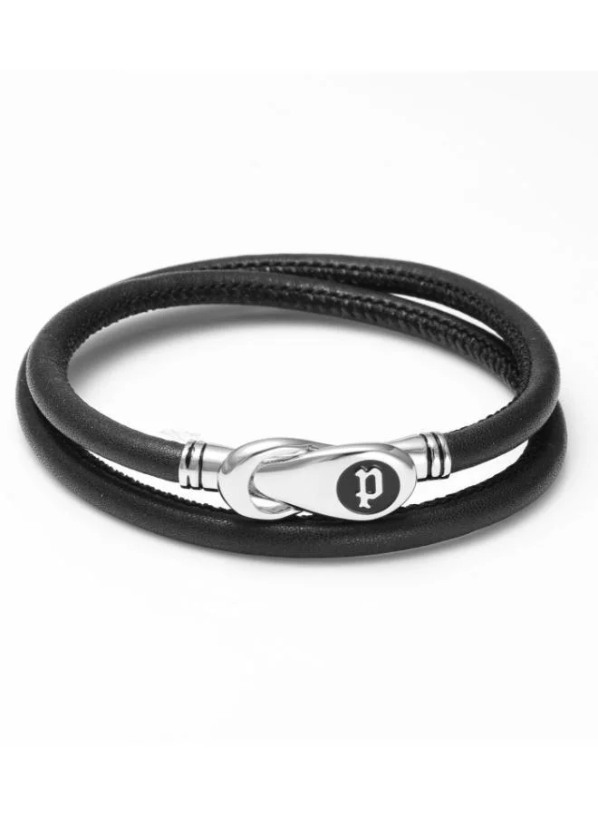 Epic Black Leather Bracelet for Men