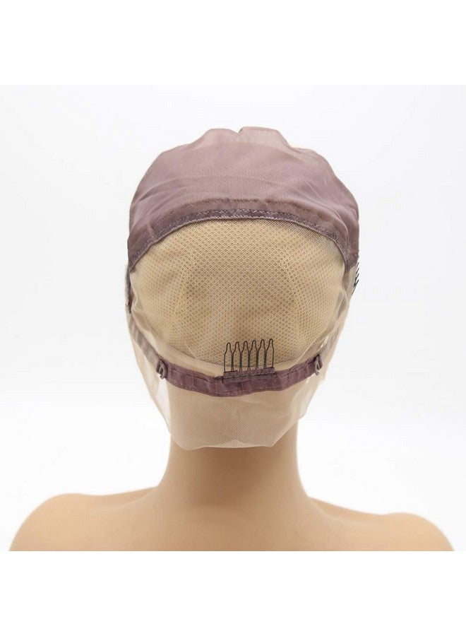 BTWTRY Transparent Full Lace Wig Caps for Making Wig with Adjustable Straps Medium Size 22.5inch DIY Wig Accessories (Full Lace Wig Cap, Transparent) - Image 3