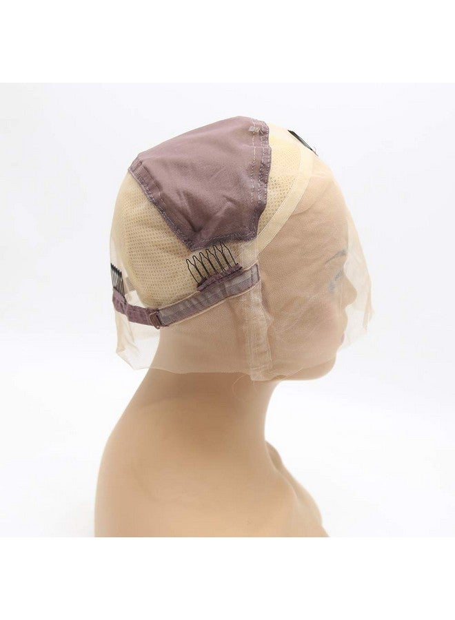 BTWTRY Transparent Full Lace Wig Caps for Making Wig with Adjustable Straps Medium Size 22.5inch DIY Wig Accessories (Full Lace Wig Cap, Transparent) - Image 4