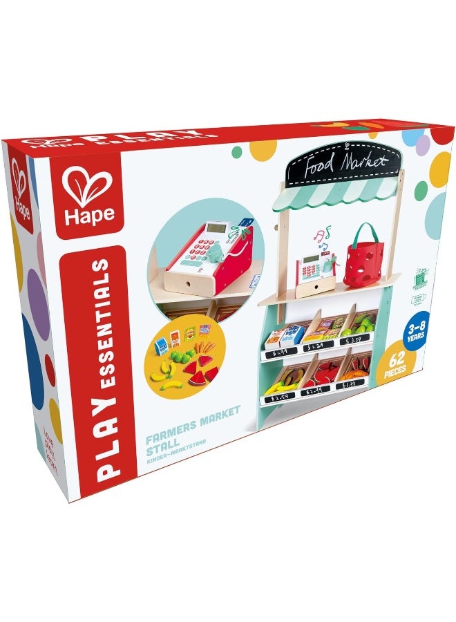 Hape مجموعة ألعاب سوق المزارعين من هابي بلاي إيسينشالز (62 قطعة) - Image 1