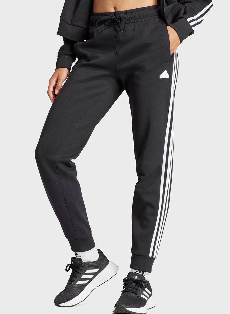 Adidas W Fi 3S Reg Pt Black Training Pants For Women Xs - Image 1