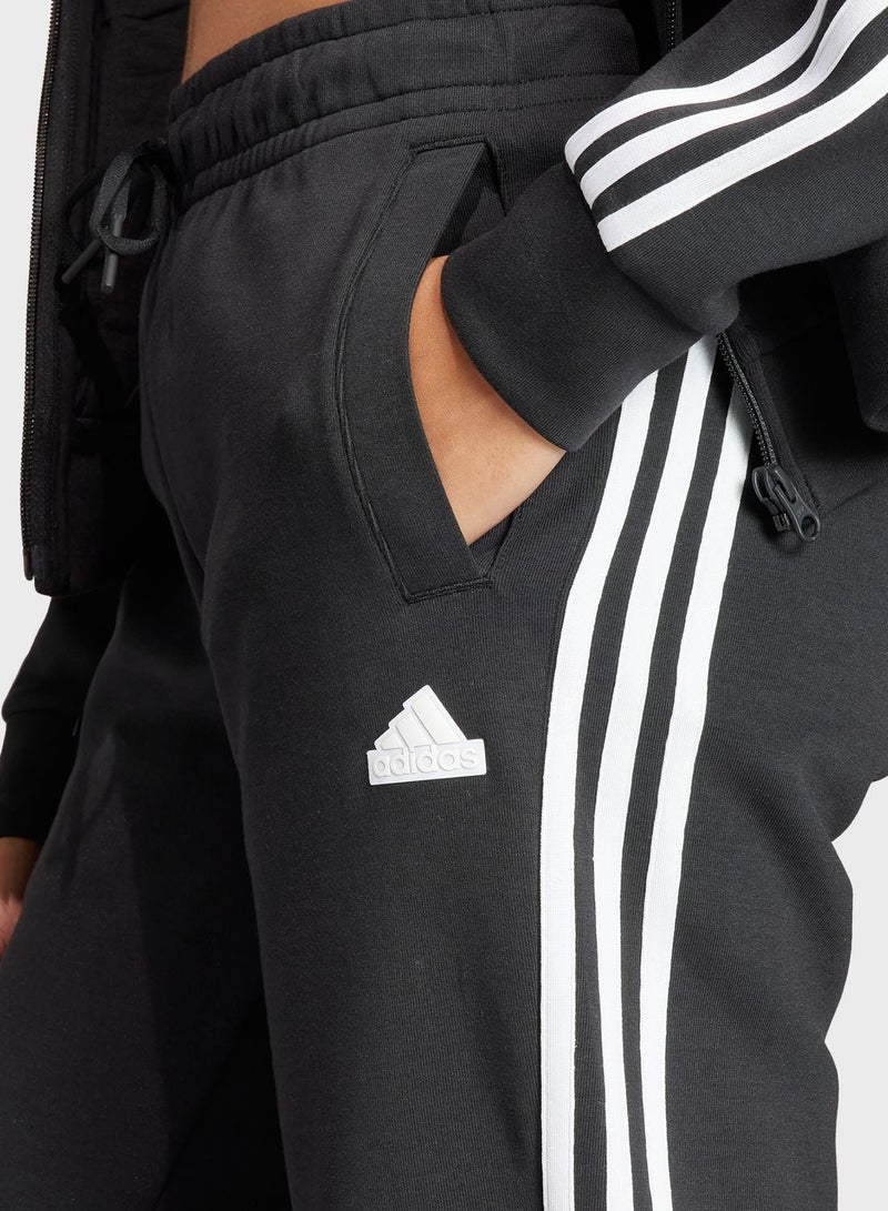 Adidas W Fi 3S Reg Pt Black Training Pants For Women Xs - Image 3