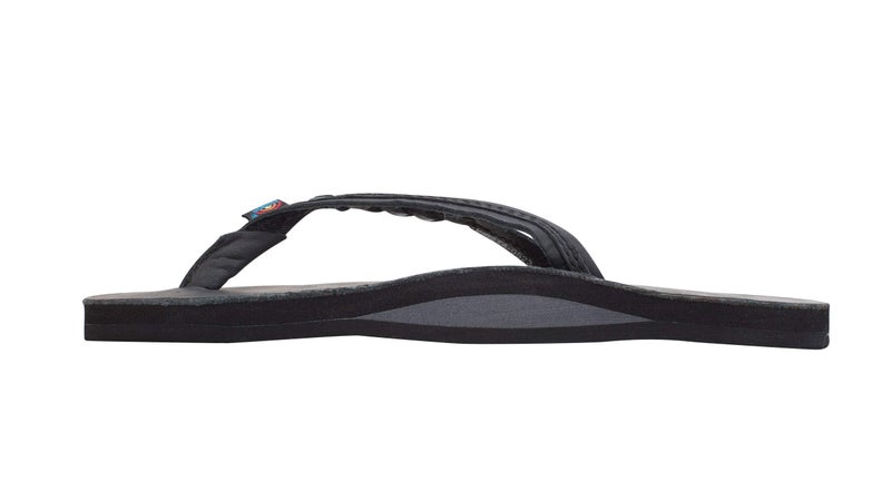 Rainbow Sandals Womenâ€™s Flirty Braidy Classic Leather w/Single Braided Strap, Classic Black, Ladies Small / 5.5-6.5 B(M) US - Image 2
