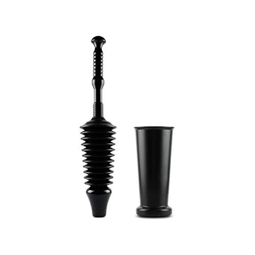 Master Plunger MP1600-TB 1.6 Gallon Low Flush Toilet Plunger with Funnel Nose Design. Tall Bucket included, Black - Image 3