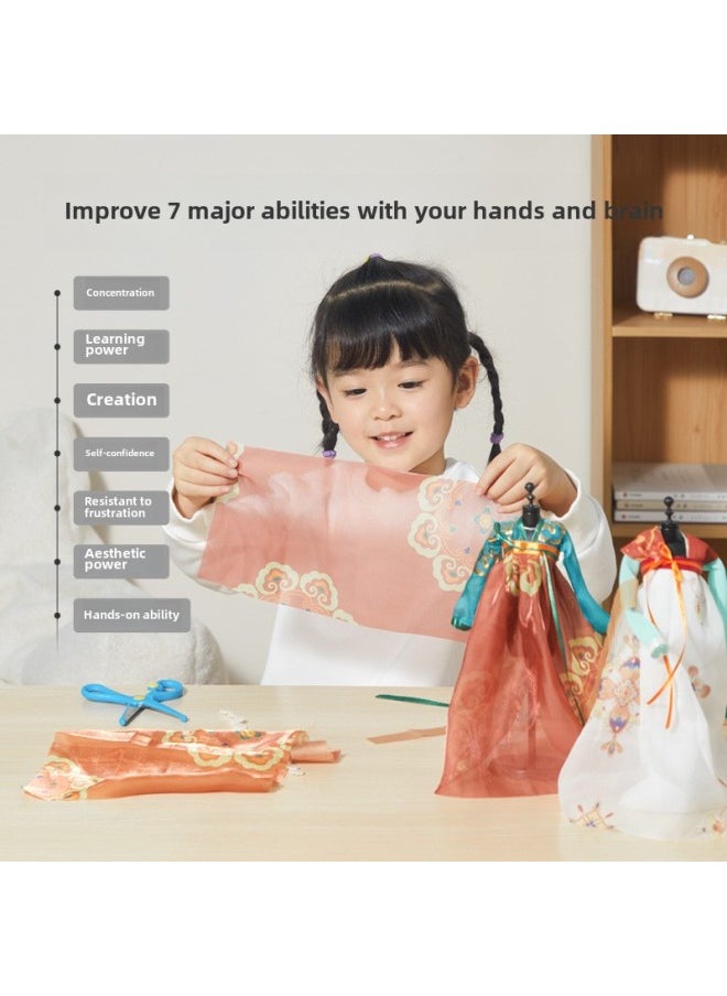 Generic - Lele Fish Handmade Children's DIY Making Material Cyber Popular Handmade Toy Girl Handmade Bag Clothing Design Children-Color:Yunjin Nishang  Super Luxury Gift Box Style - Image 1