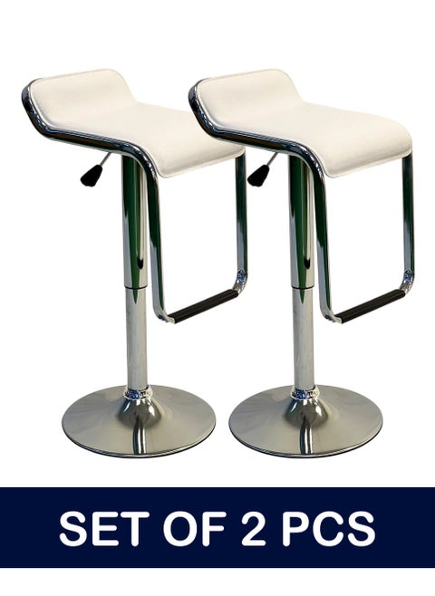 SET OF 2 Modern Adjustable Height Counter Barstools