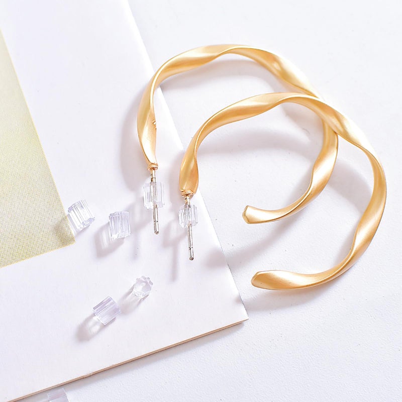 KASBEE Silicone Earring Backs, 200PCS Soft Clear Earring Backing Replacement Stoppers for Stud Post Fishhook Earrings, Hypoallergenic - Image 4