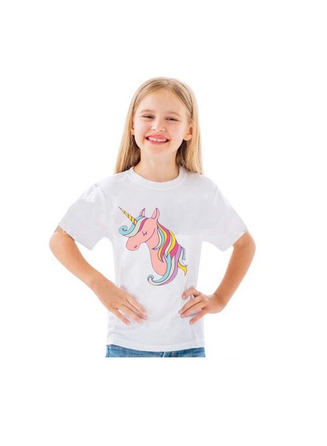 Fancydresswale FancyDressWale Unicorn Birthday Princess Dress for Girls Tutu Skirt, T-Shirt and Assorted Head Band  - Image 2