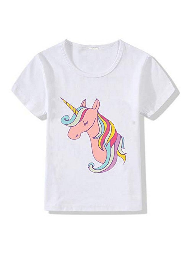 Fancydresswale FancyDressWale Unicorn Birthday Princess Dress for Girls Tutu Skirt, T-Shirt and Assorted Head Band  - Image 4