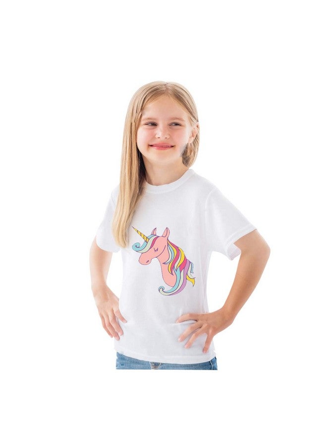 Fancydresswale FancyDressWale Unicorn Birthday Princess Dress for Girls Tutu Skirt, T-Shirt and Assorted Head Band  - Image 3