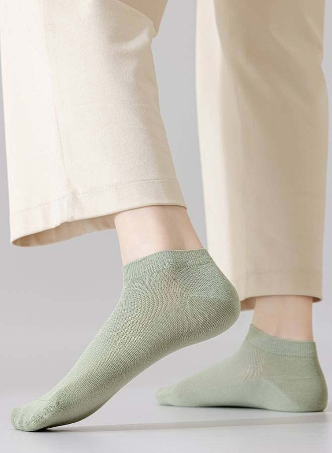 جوارب شبكية قطنية قابلة للتنفس للنساء - 10 أزواج، خفيفة ومريحة للربيع والصيف - Image 4