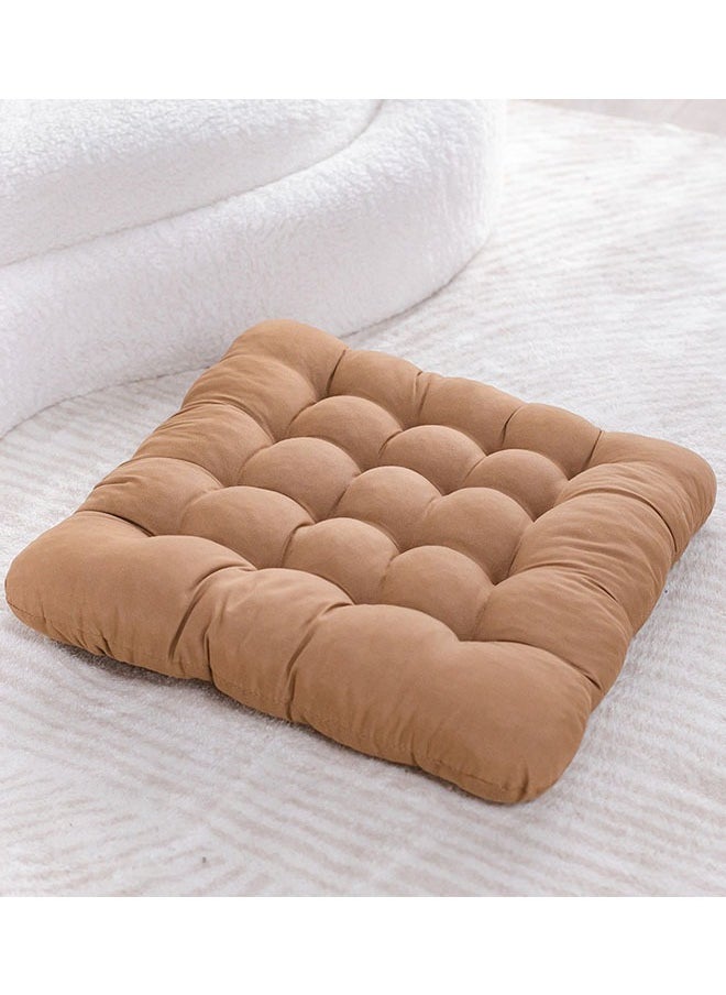 Square Seat Cushion Thick Tufted Chair Cushion Soft Chair Pads Mat Yoga Meditation Reading Mat A Living Room Balcony Office Outdoor Light coffee color 40 X 40cm - pzsku/Z83691B0A2EC6ADD96DB0Z/45/_/1728985996/d3db397d-f8cf-4987-9284-49670c2e5a59