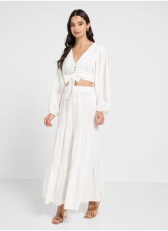 ELLA Tie Up Blouse & Skirt Set  - Image 5