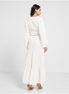 ELLA Tie Up Blouse & Skirt Set  - Image 2