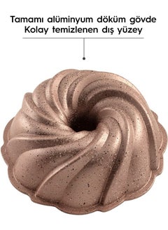 Nehir Tart Bouquet Rose Gold Casting Cake Mold 26 cm 26CM Pink Casting 1 Piece  - Image 5