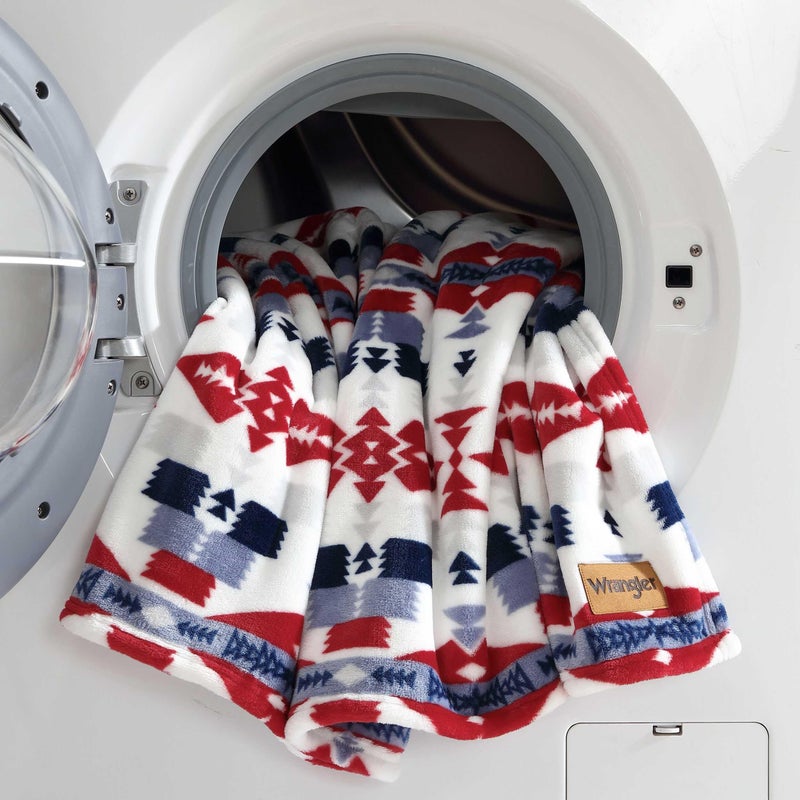 Wrangler - Throw Blanket  Soft Plush Fleece Bedding  Yellowstone Inspired  Western Decor for Bed or Couch (Nolan Blue  50"" x 70"") - Image 5