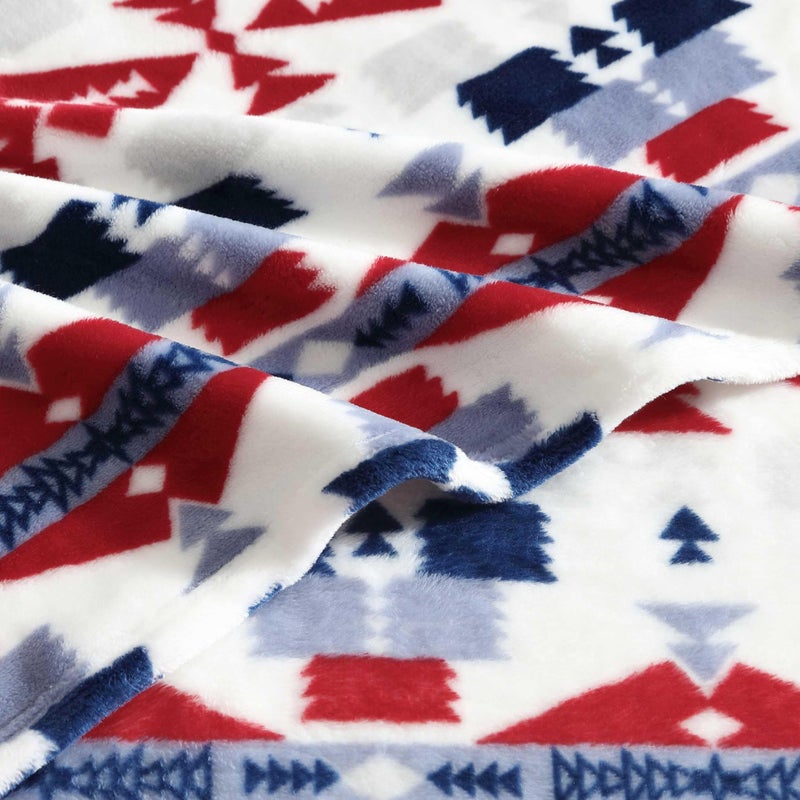 Wrangler - Throw Blanket  Soft Plush Fleece Bedding  Yellowstone Inspired  Western Decor for Bed or Couch (Nolan Blue  50"" x 70"") - Image 4