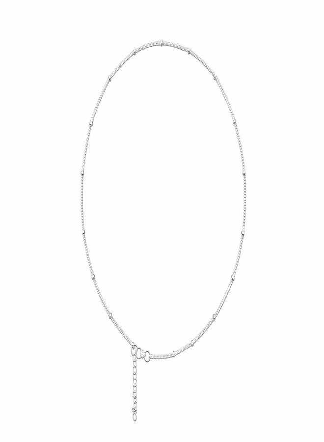 LBV 925 Sterling Silver Thin Chain With Small Ball for Girls 4-15 years Comes With Cute Packaging - Image 1