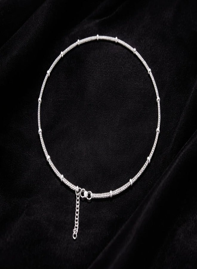 LBV 925 Sterling Silver Thin Chain With Small Ball for Girls 4-15 years Comes With Cute Packaging - Image 3