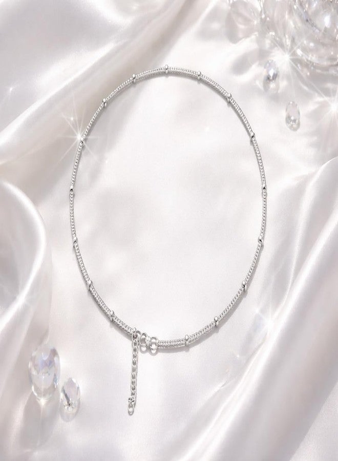 LBV 925 Sterling Silver Thin Chain With Small Ball for Girls 4-15 years Comes With Cute Packaging - Image 2