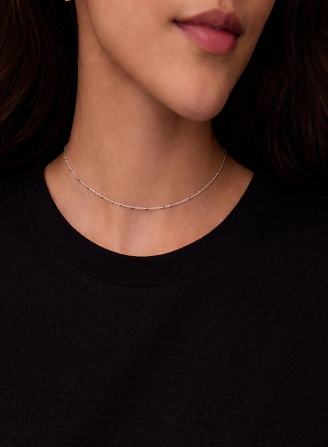LBV 925 Sterling Silver Thin Chain With Small Ball for Girls 4-15 years Comes With Cute Packaging - Image 4