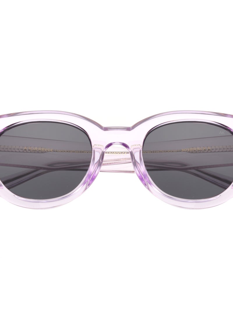 A.Kjaerbede Halo Sunglasses in Lavender Transparent color - Image 5