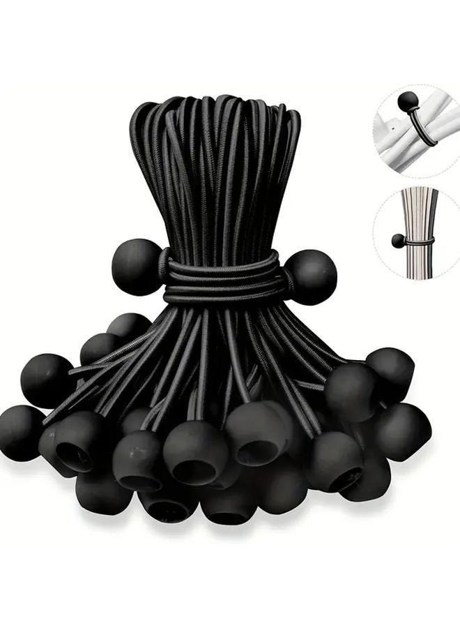 Large Size 10pcs Heavy Duty Elastic Rope Balls 8 Inches for Outdoor Camping - Image 3