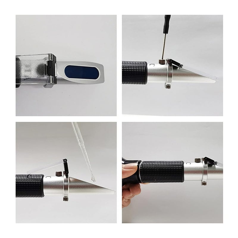 Refractometer, 2 in 1 Refractometer，0-28% Brine Salinometer，0-32% Salinometer Suger Meter Tester - Image 4