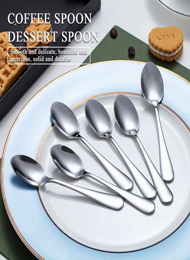 Kyraton 5.5" Mini Coffee Spoons - Stainless Steel, Set of 6 for Parties & Weddings - Image 3