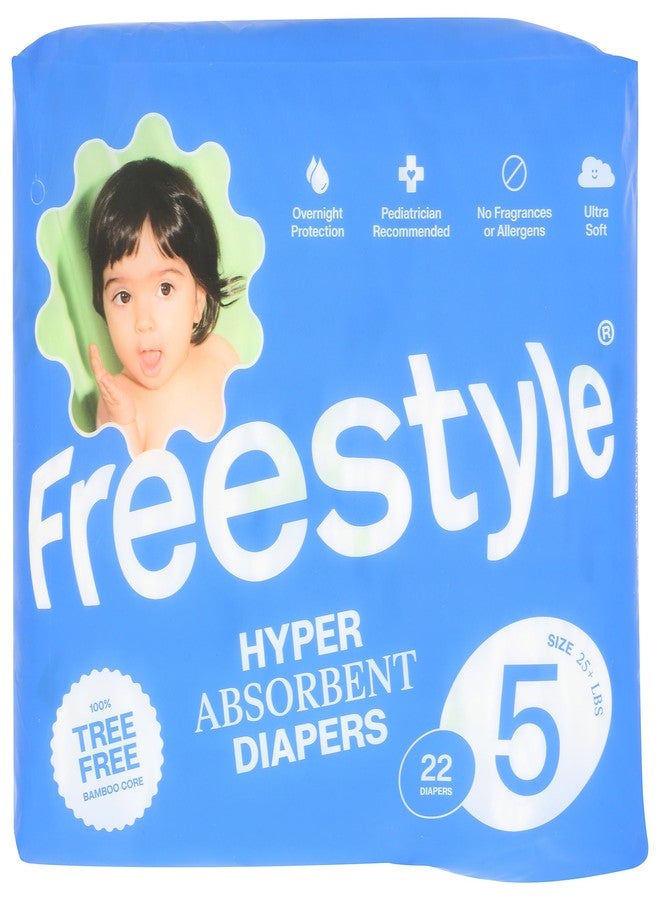 Freestyle Diapers Size 5, 22 CT (25+ lbs) - Image 1