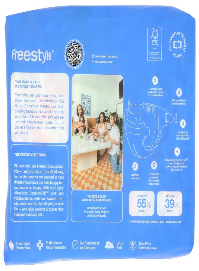 Freestyle Diapers Size 5, 22 CT (25+ lbs) - Image 2