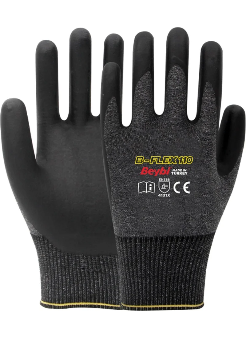 Beybi B-FLEX110 Lycra Nitrile Gloves Work Gloves 1 Pair