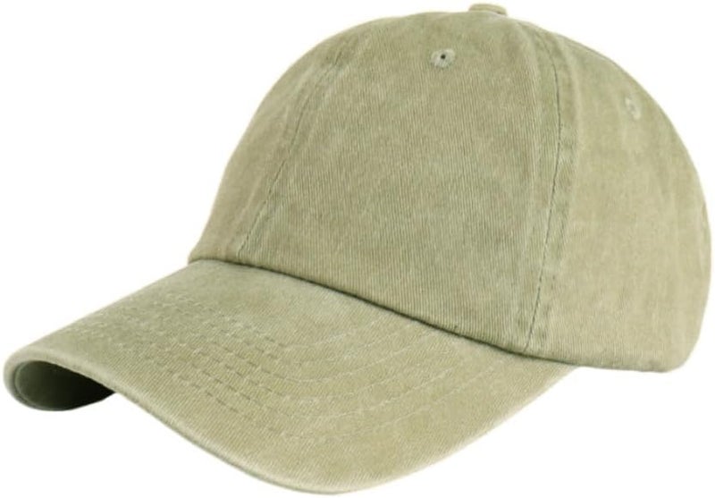 LANGZHEN Unisex Baseball Cap 100% Cotton Fits Men Women Washed Denim Adjustable Dad Hat - Image 1