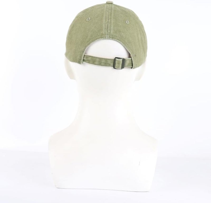 LANGZHEN Unisex Baseball Cap 100% Cotton Fits Men Women Washed Denim Adjustable Dad Hat - Image 5