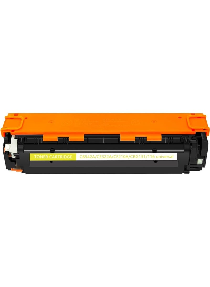 131A 128A 125A CF212A CE322A CB542A Compatible Toner Cartridge for HP Laserjet Cp1210 1215 Cp1510 1515 1518 Cm1300 Cm1312Nfi Cm1415Fnw Cp15 Printer 25Nw 25Nw fpm276N M276Nw M251 (Yellow)