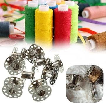 advancedestore advancedestore Metal Sewing Silver Bobbins Household Sewing Machine Accessories 30pcs Multicolour - Image 2