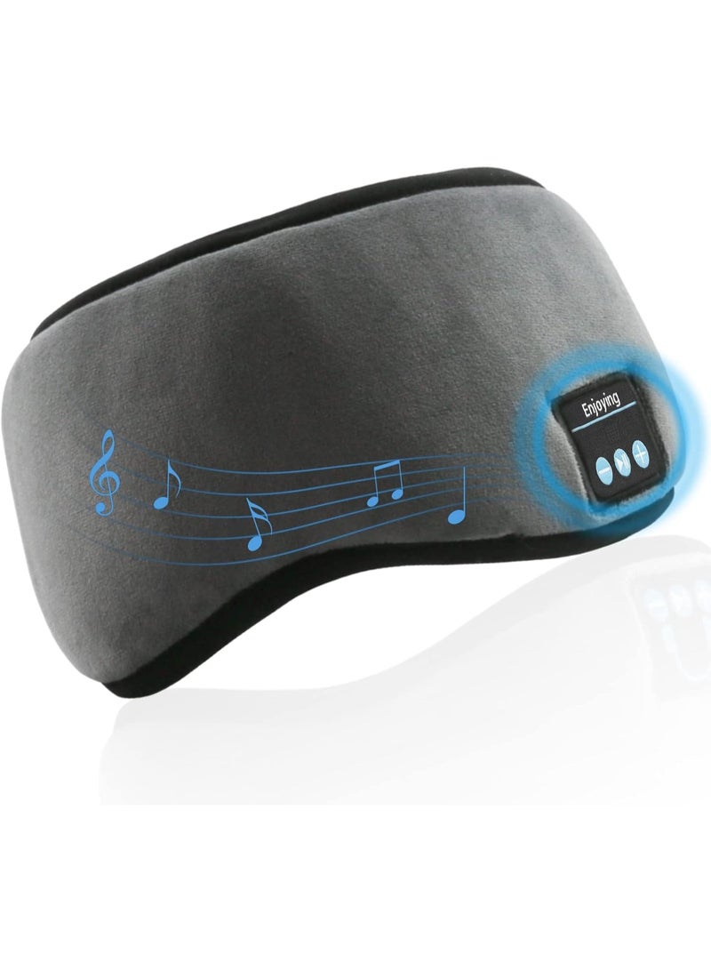 Soft sleep mask with built-in Bluetooth headphones - ideal for travel, meditation, and listening to music; rechargeable. - Image 3
