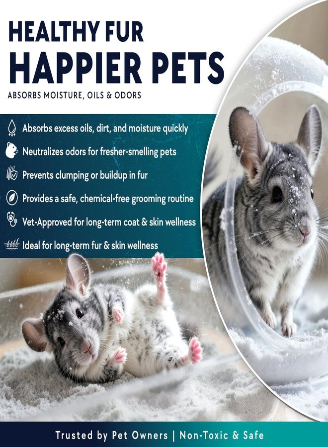 BILLY BUCKSKIN HOME & BEAUTY 2.5 LB. Hamster Sand Bath - Dust Free, All Natural Volcanic Ash for Fur Health - Sand Bath for Chinchillas, Gerbils, Mice, Degus & All Small Pets - Made in USA - Hamster Accessories by Billy Buckskin - Image 3