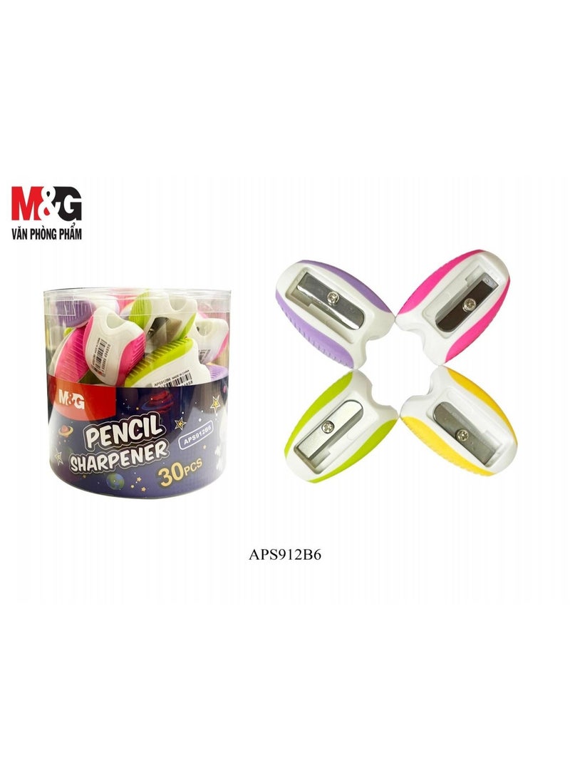 M&G 4-Piece Single Hole Mini Grip Sharpener Multicolour - Image 5