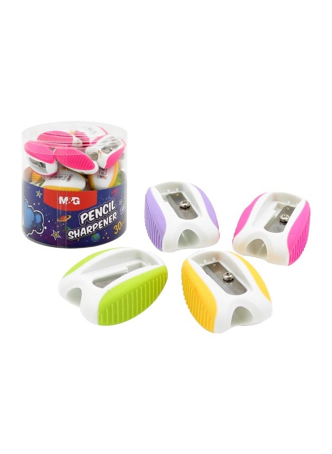 M&G 4-Piece Single Hole Mini Grip Sharpener Multicolour - Image 4
