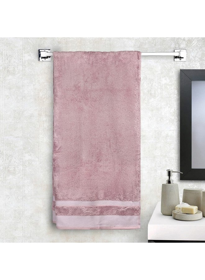 SPACES Hygro Cotton Bath Towel Blooms Softer When Washed Ultra Absorbency Dries You Quicker (Solid, 75cmx150cm) - Light Violet - Image 1