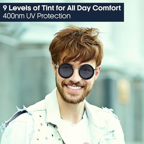 Amazefull Adjustable Sunglasses Stepless, Using ND filter, adaptive Sunglasses,1-9 Levels for outdoors - Eyewear with Adjustable fit - Image 3